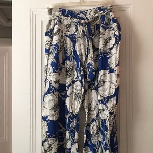 High waisted wide leg pant